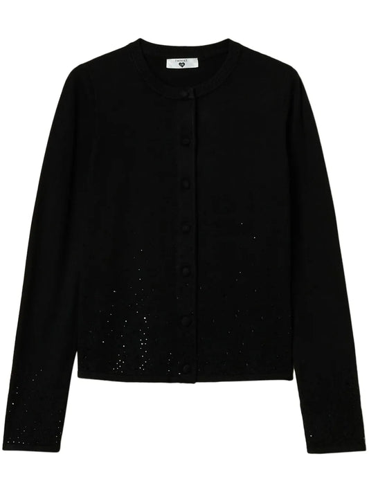 Rhinestone-Embellished Cardigan