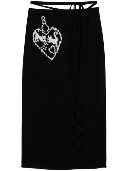 Jacquard Midi Skirt