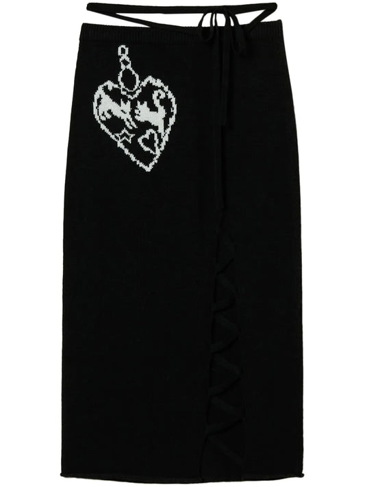 Jacquard Midi Skirt