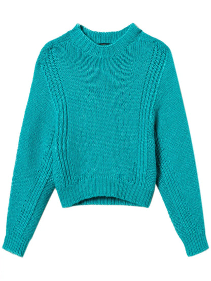 Crew-Neck Knitted Jumper