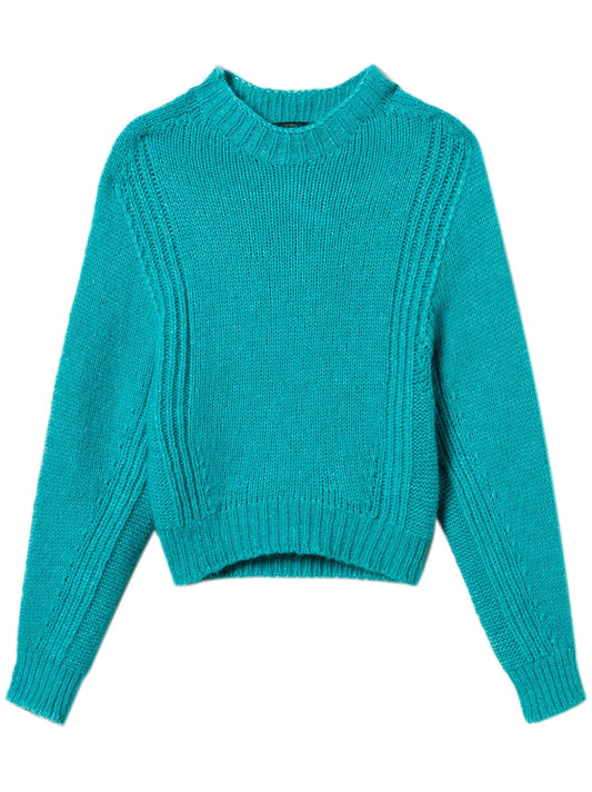 Crew-Neck Knitted Jumper