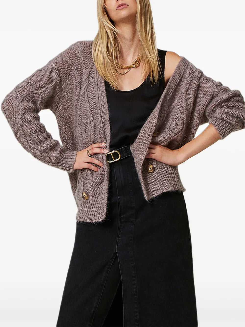 Double-Breasted Cardigan