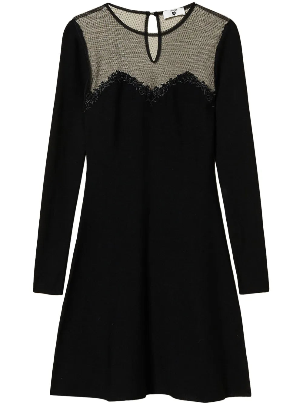Embroidered-Detailing Mini Dress