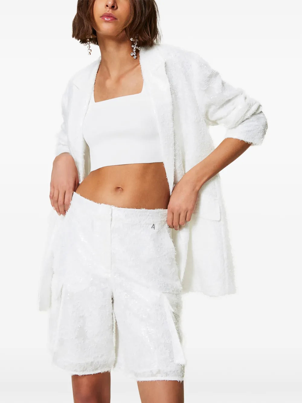 Sequin-Embellished Shorts