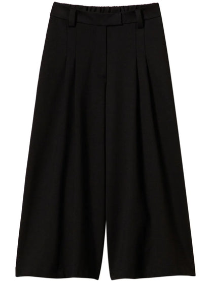 High-Waisted Cropped Trousers