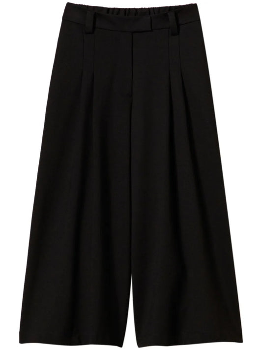 High-Waisted Cropped Trousers
