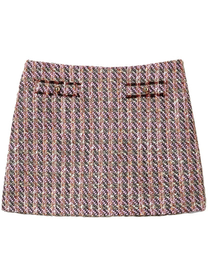 Bouclé Lurex Mini Skirt