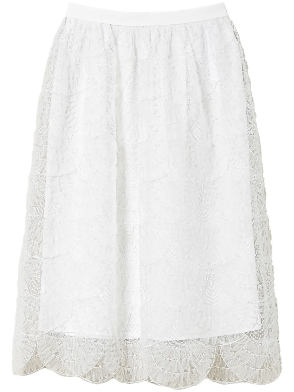 Embroidered Organza Skirt