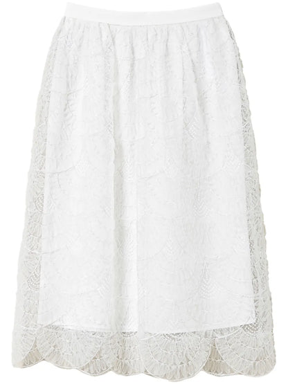 Embroidered Organza Skirt