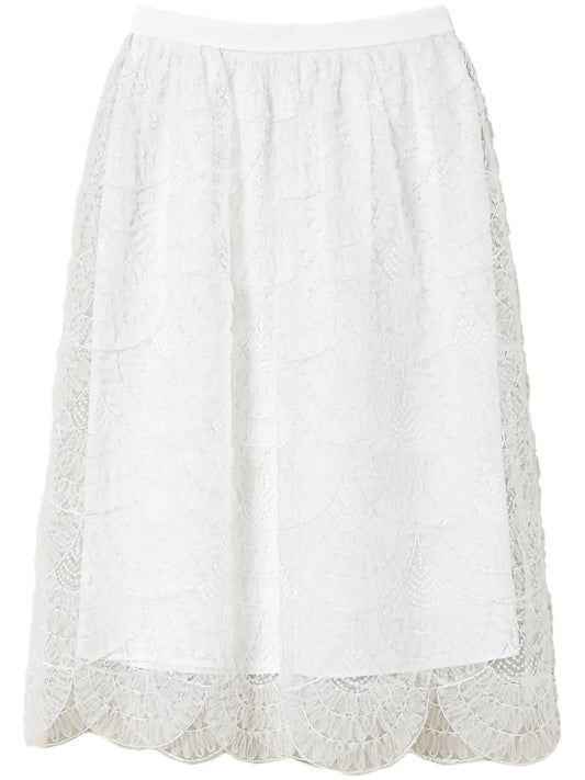 Embroidered Organza Skirt