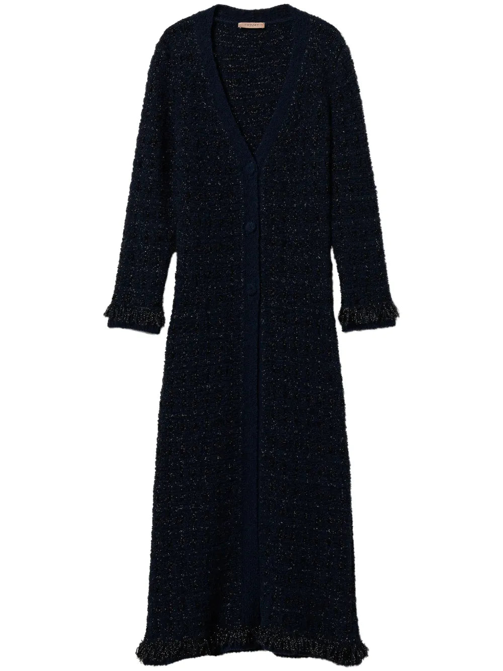 Checked Jacquard Cardigan