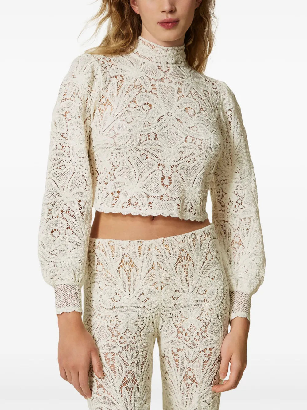 Crochet-Knit Top