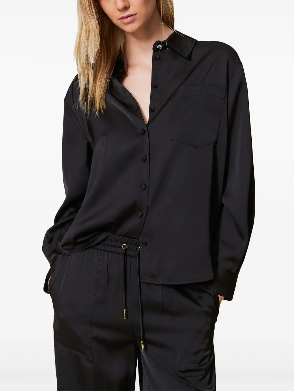 Satin-Finish Shirt