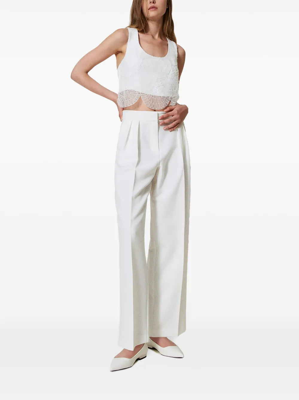 Pleated Tailored Trousers