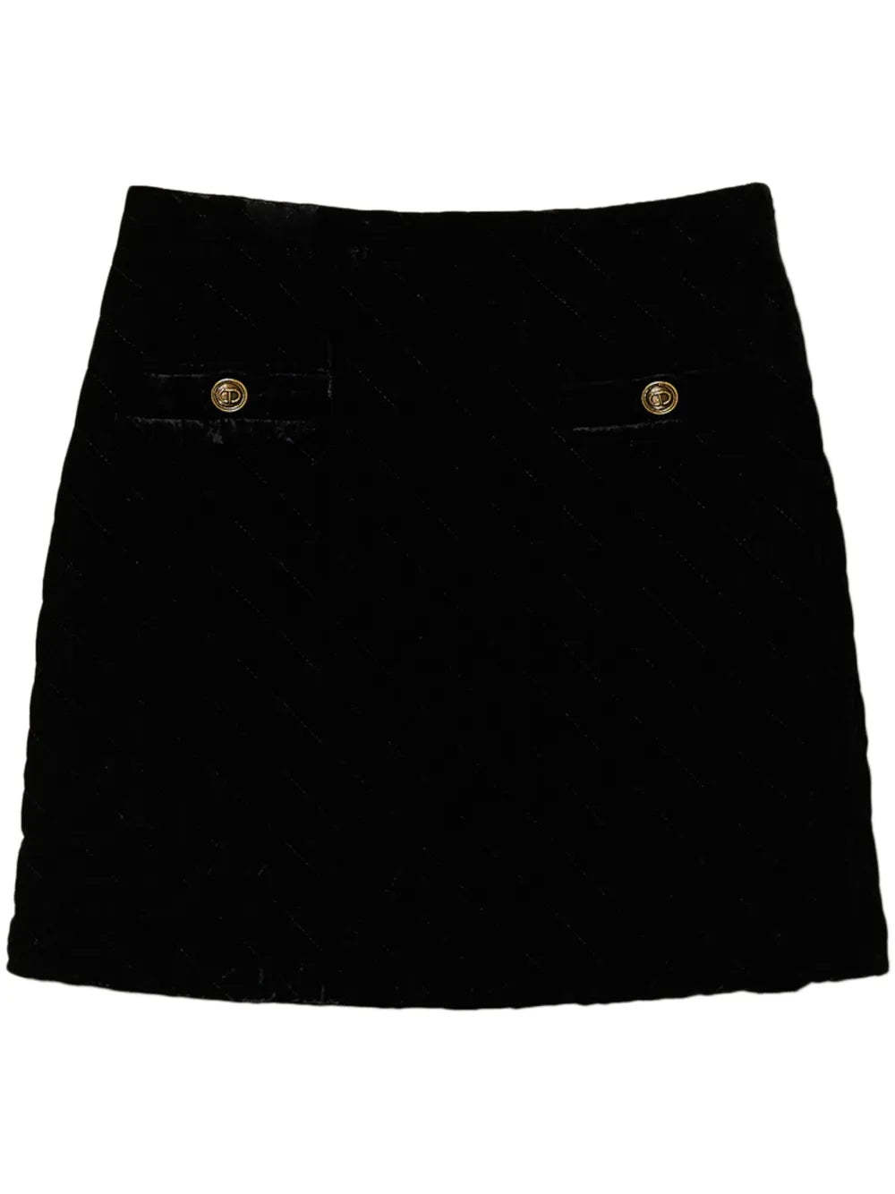 Logo-Engraved Mini Skirt