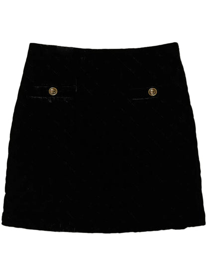Logo-Engraved Mini Skirt