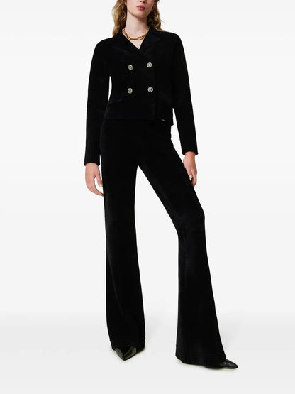 Oval T Knit Flared Trousers