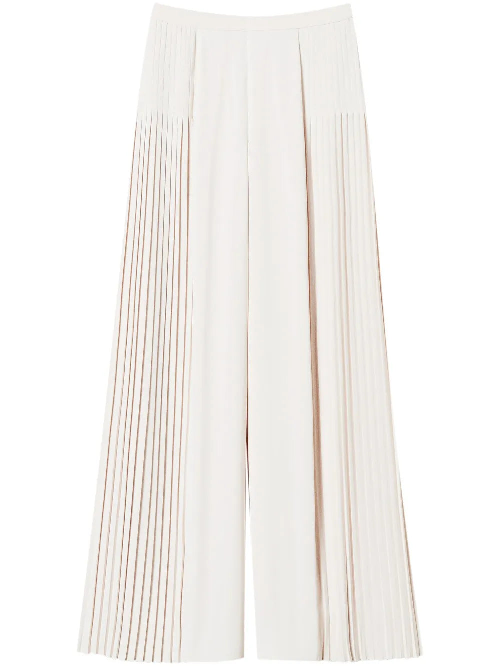Pleated Georgette Palazzo Pants
