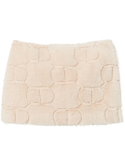 Shearling Mini Skirt