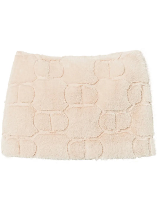 Shearling Mini Skirt