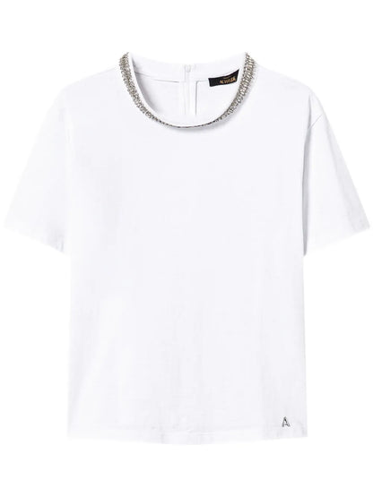Crystal-Embellished T-Shirt