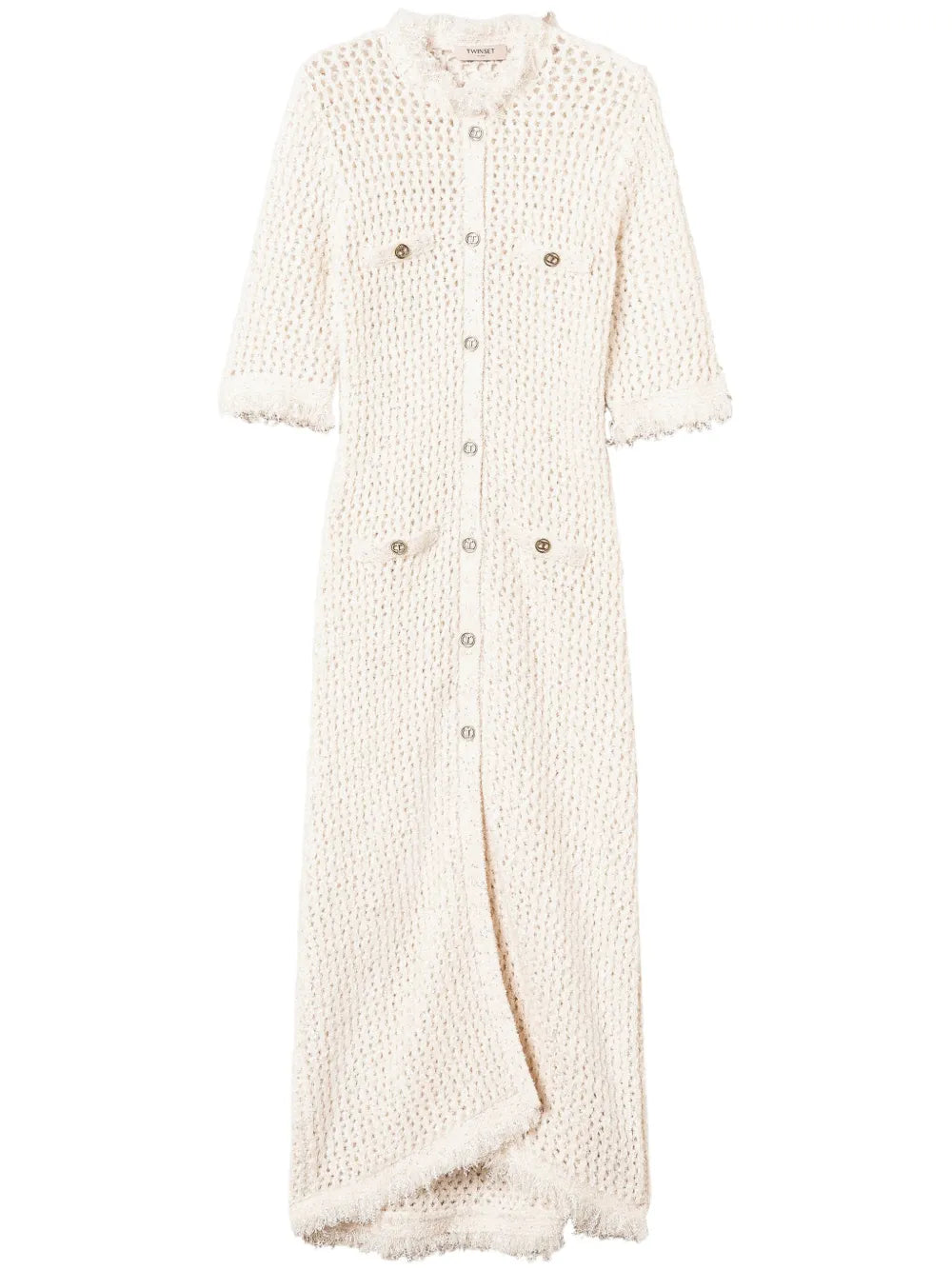 Jacquard-Knit Cardigan