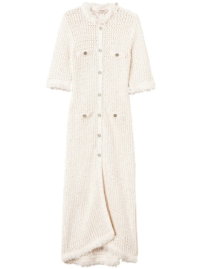 Jacquard-Knit Cardigan