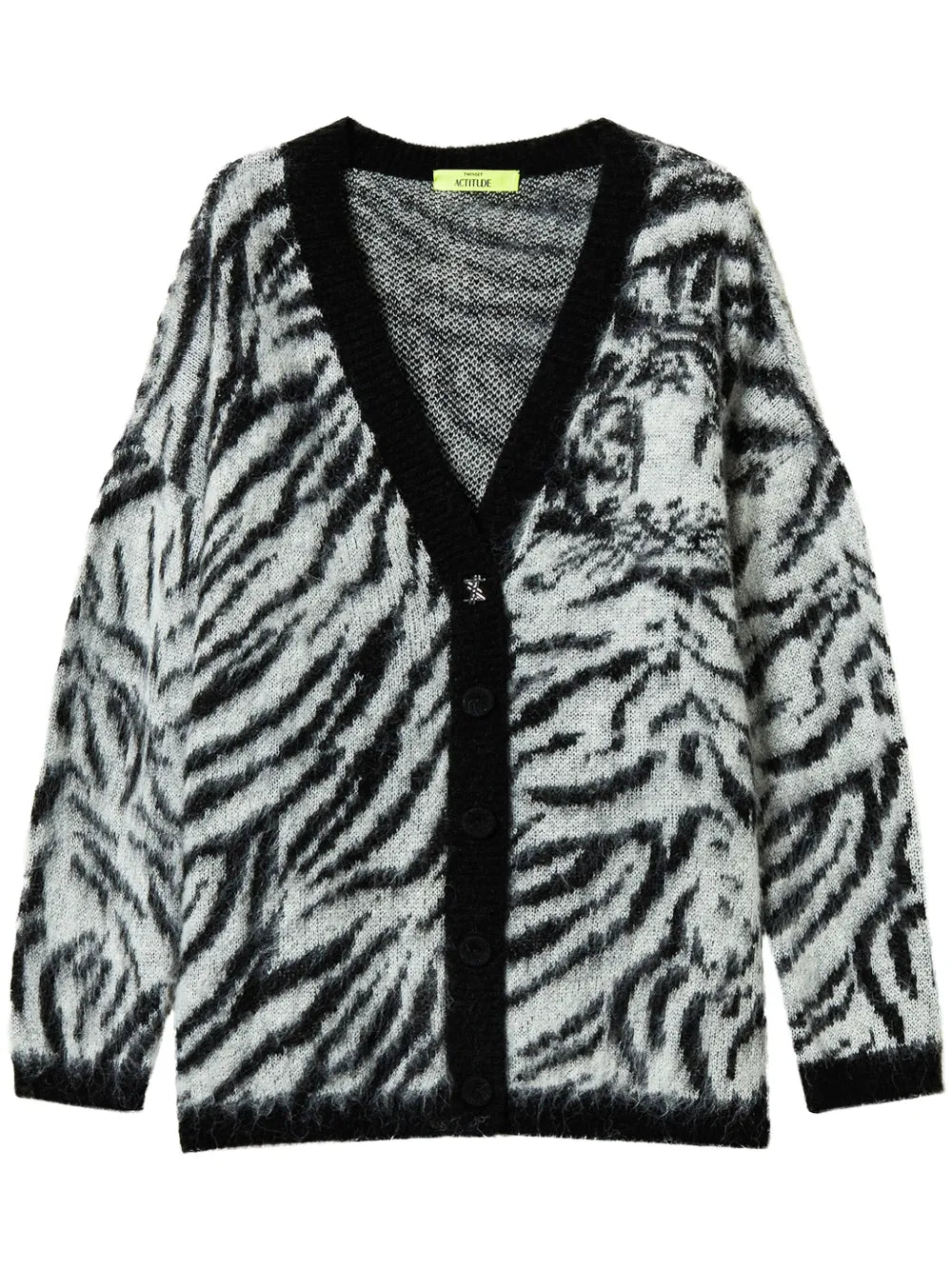 Xmyfo Animal Print Cardigan