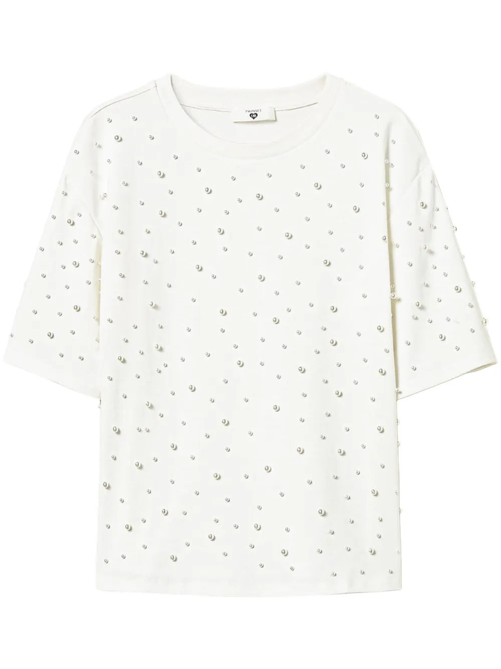 Pearl-Detailing T-Shirt