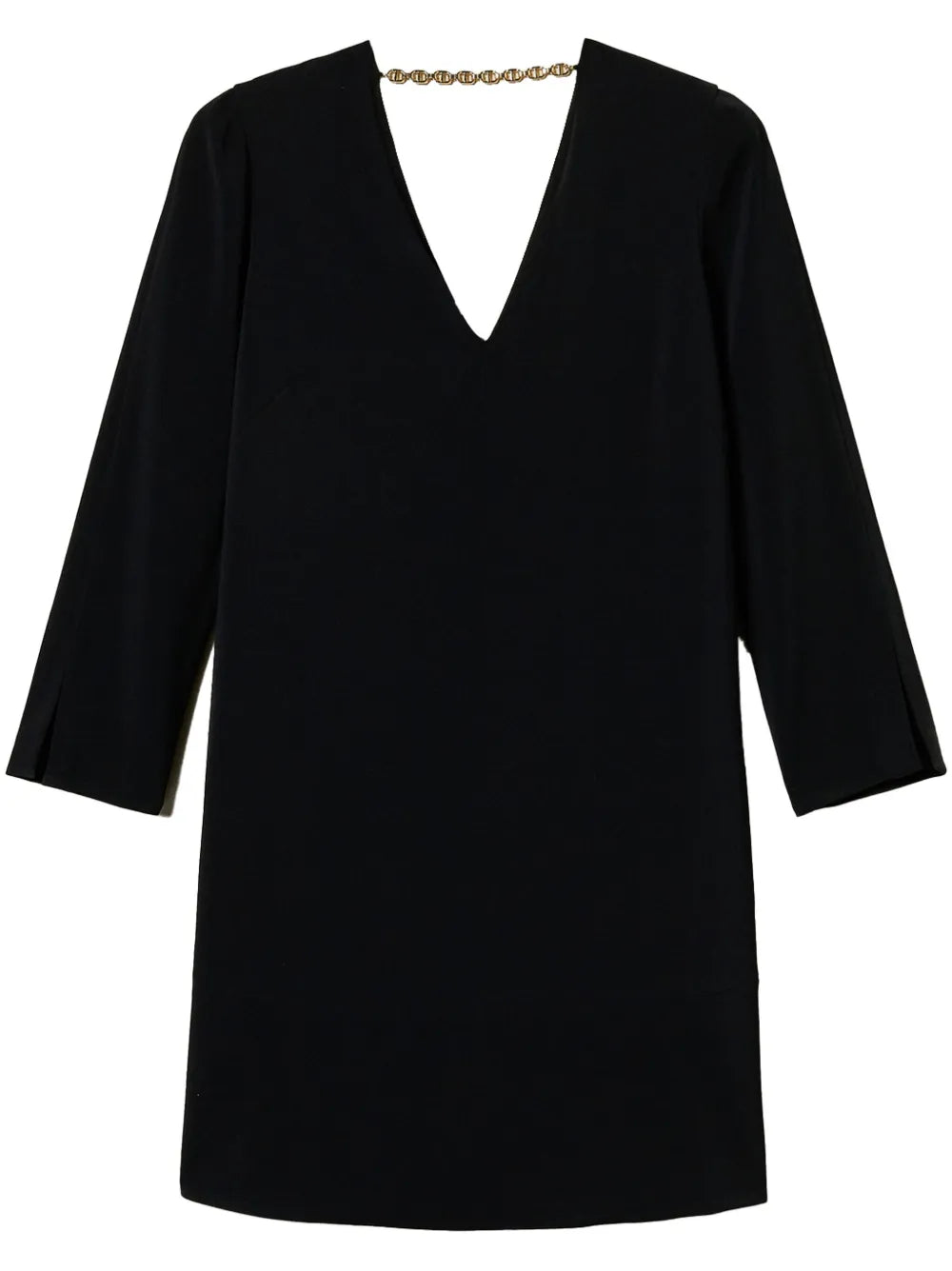Flounce Oval T Chain Mini Dress