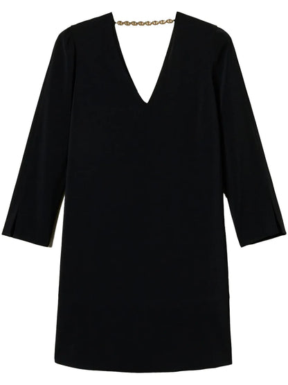 Flounce Oval T Chain Mini Dress