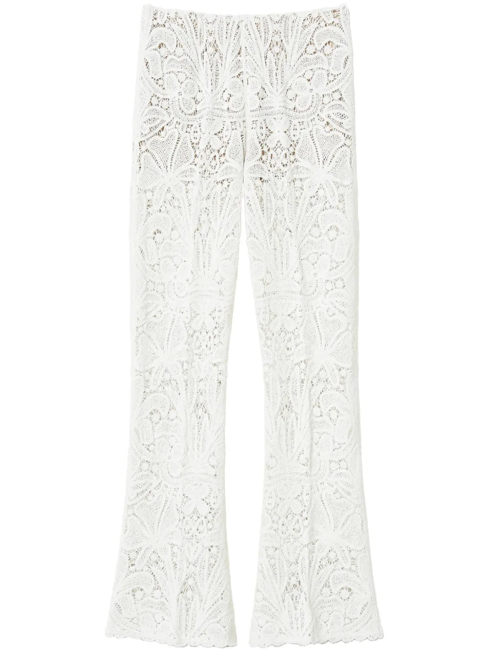 Lace-Panel Trousers