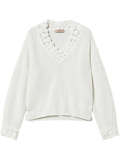 Embroidered-Design Jumper