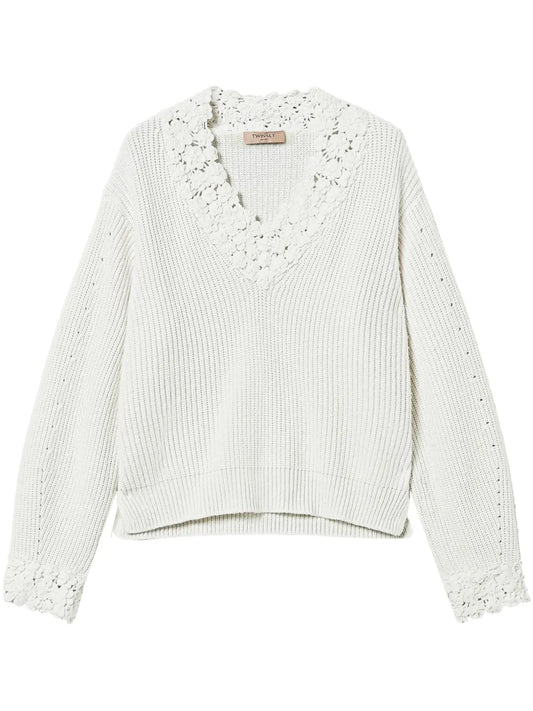 Embroidered-Design Jumper