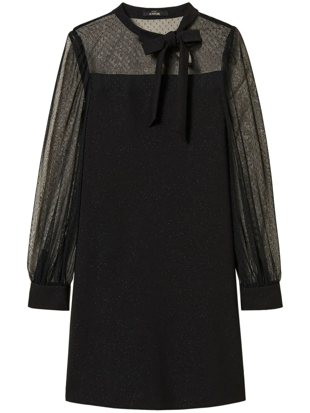 Tie-Fastening Mini Dress