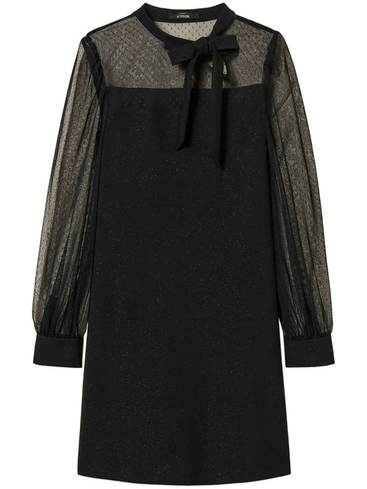 Tie-Fastening Mini Dress