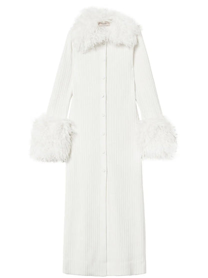 Faux-Fur Cardi Dress