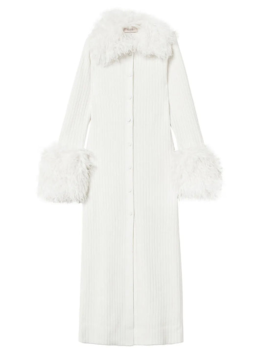 Faux-Fur Cardi Dress