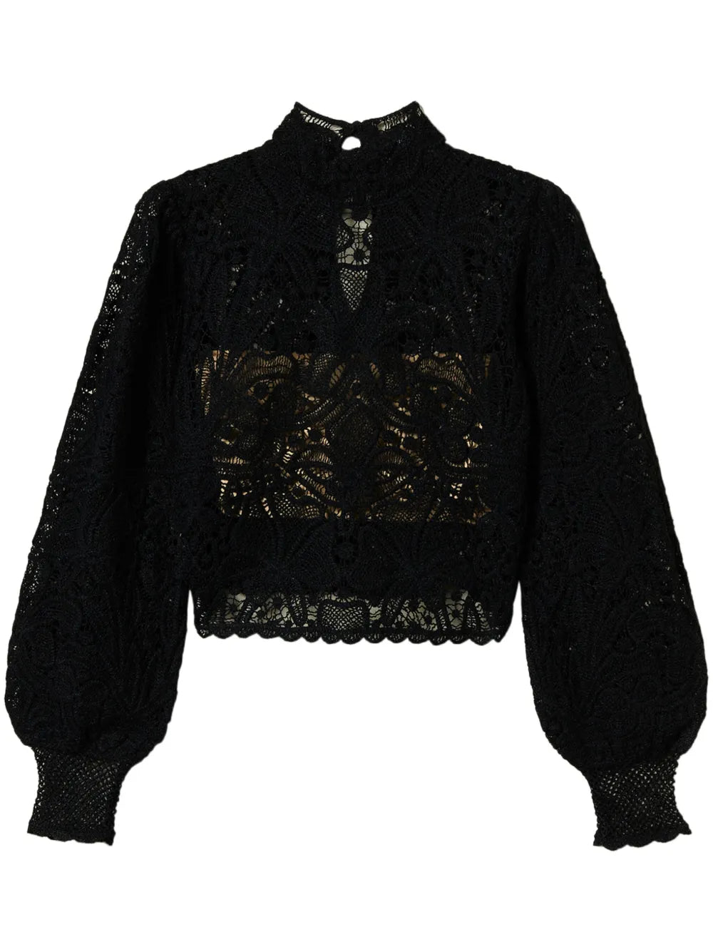 Crochet-Knit Top