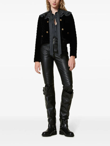 Fairfax Leather Biker Trousers