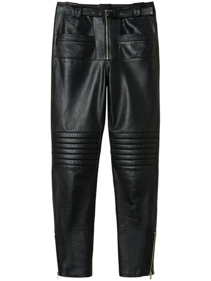 Fairfax Leather Biker Trousers