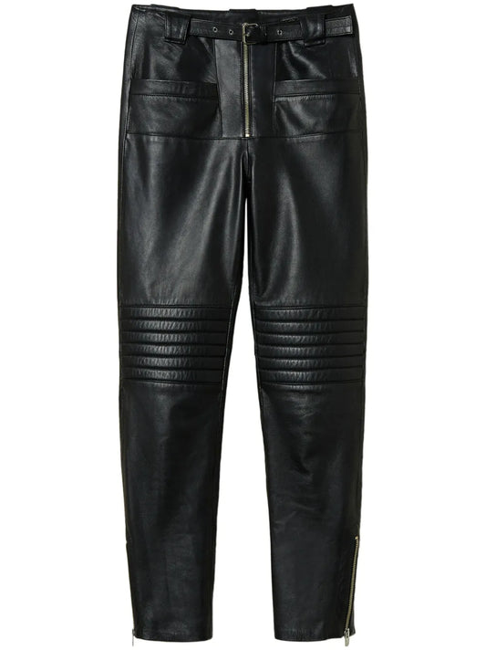 Fairfax Leather Biker Trousers