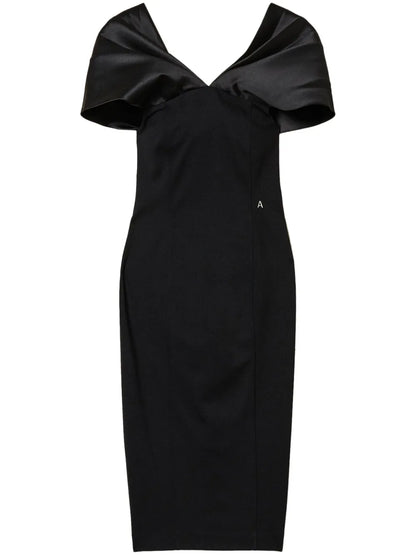 V-Neck Midi Dress