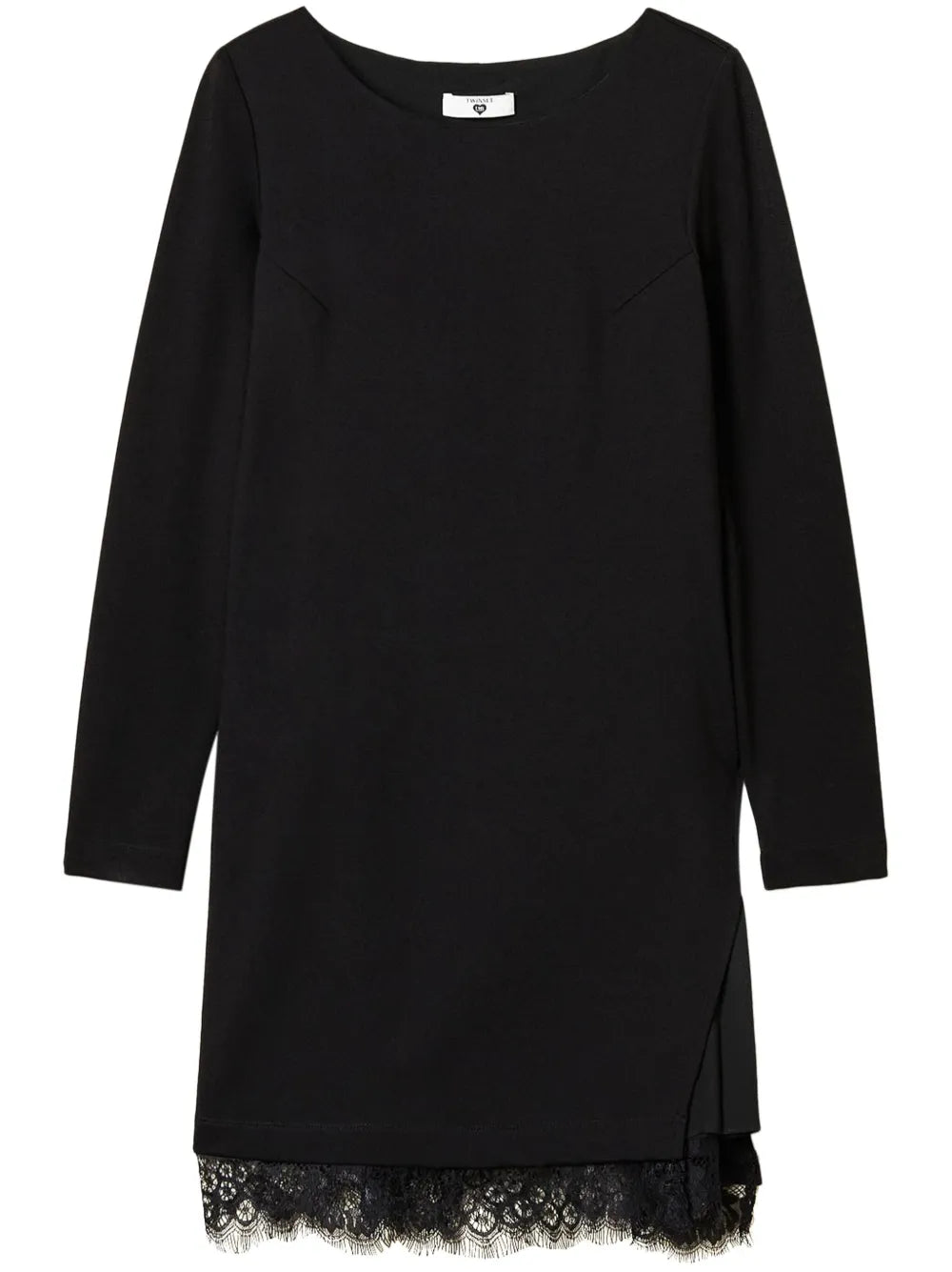 Lace-Detailing Mini Dress