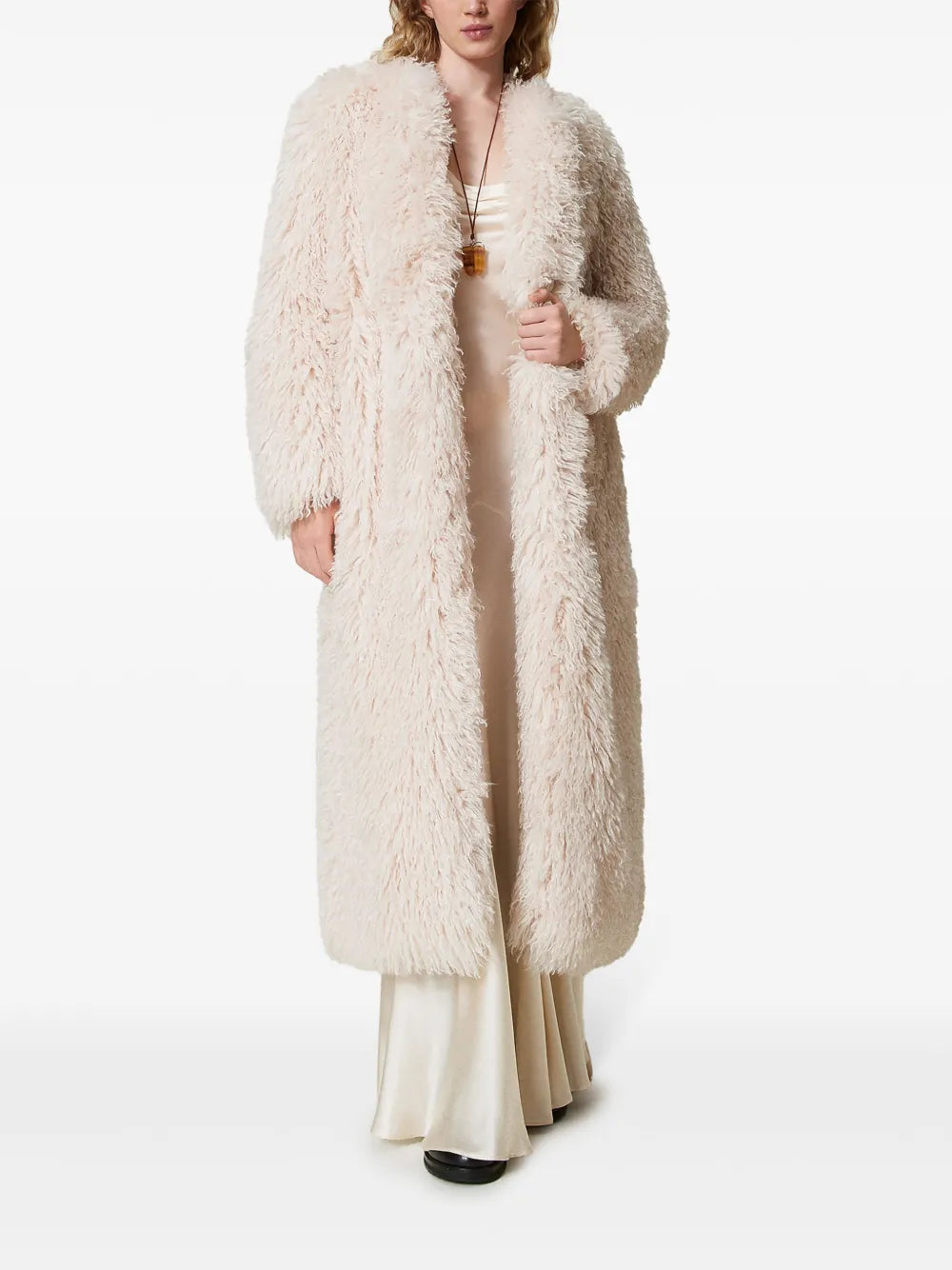 Faux-Fur Long Coat