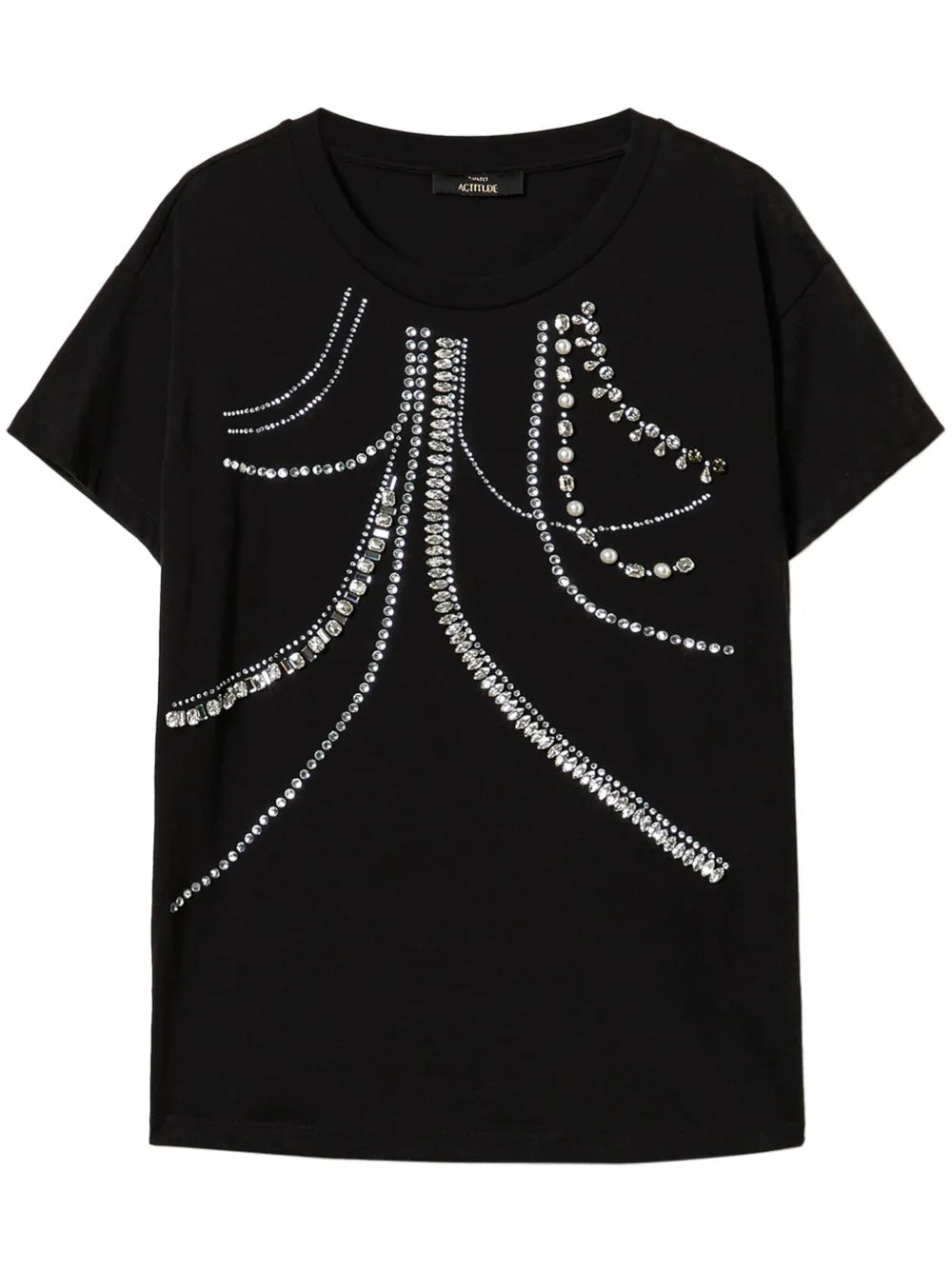 Crystal-Embellished T-Shirt