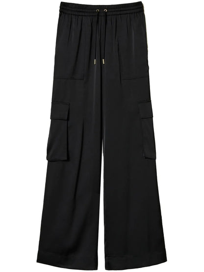 Satin Cargo Trousers