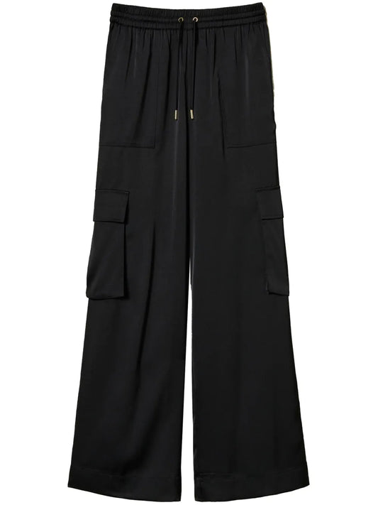 Satin Cargo Trousers