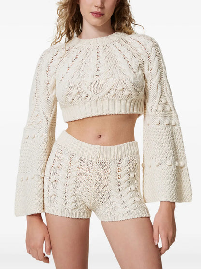 Wool Cropped Sweater