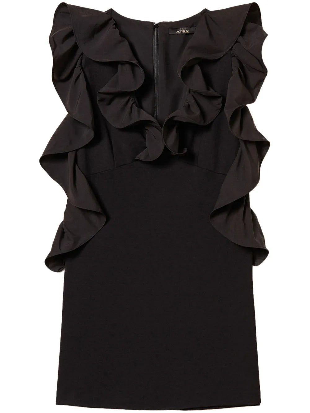 Ruffled V-Neck Minidress